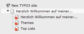 Neuer Seitenbaum Mein neuer Seitenbaum hat 3 Unterseiten