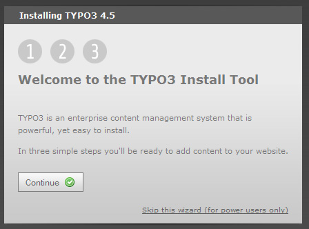 Installationstool Das Typo3 Installationstool