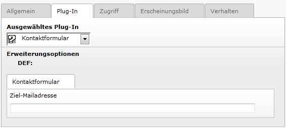 Flexforms im Backend Dem Nutzer wird das FlexForm angezeigt